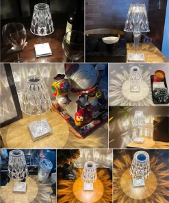 Crystal Diamond Table Lamp