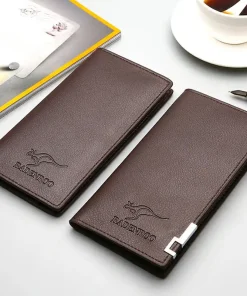 Mens Long Leather Wallet