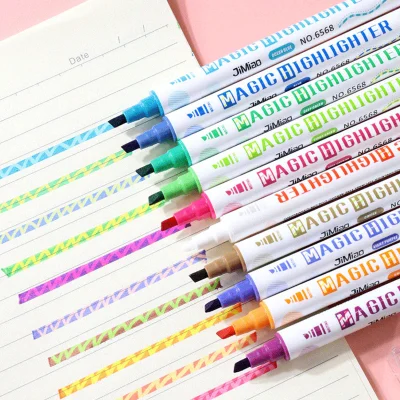 Magic Double Head Color Changing Fluorescent Pen Set