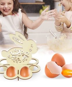 Creative Easter Wooden Bunny Egg Rack