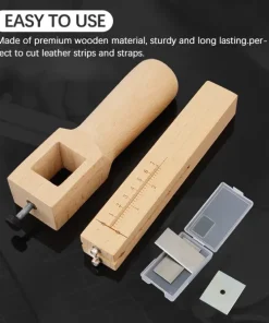 Adjustable Leather Strap Cutter With 5 Free Blades