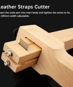 Adjustable Leather Strap Cutter With 5 Free Blades