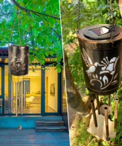 Animal Metal Wind Chime Lamp