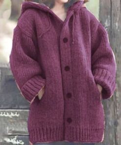 Ladies Cardigan Knitted Sweater