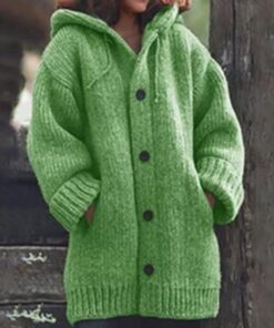 Ladies Cardigan Knitted Sweater