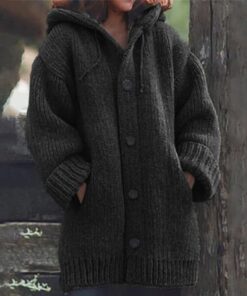 Ladies Cardigan Knitted Sweater