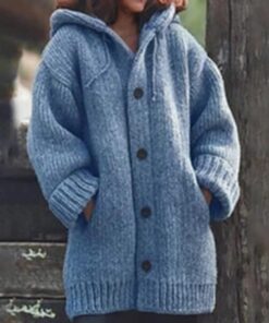 Ladies Cardigan Knitted Sweater