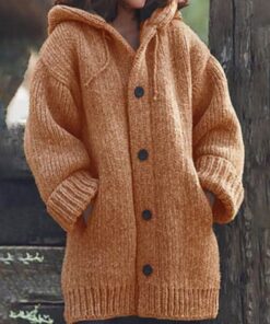 Ladies Cardigan Knitted Sweater