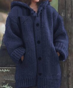 Ladies Cardigan Knitted Sweater