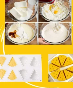 3D Cheese Cake Silicone Mold