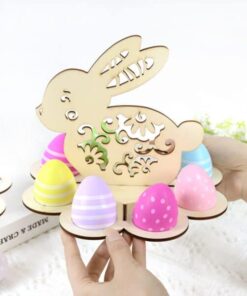 Creative Easter Wooden Bunny Egg Rack