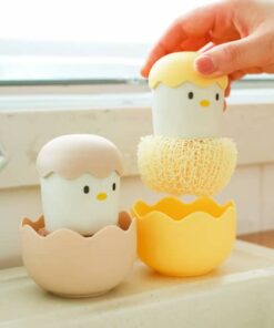 Cute Egg Kitchen Cleaning Brush