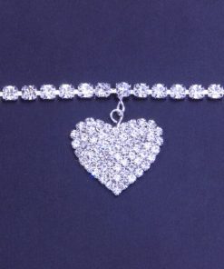 Full Diamond Love Anklet