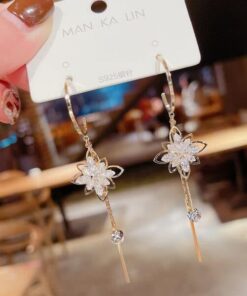 Flower Fringe Earrings