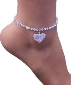 Full Diamond Love Anklet