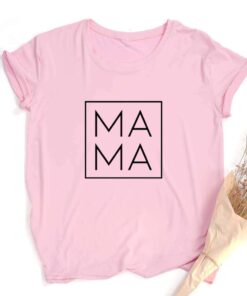 Mama Svg Print Women Summer T-shirt