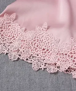 Blushy Silk 5 Piece Pajama Set