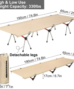 Sulihiya Cot Camping Equipment Sleeping Bed