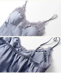 Blushy Silk 5 Piece Pajama Set