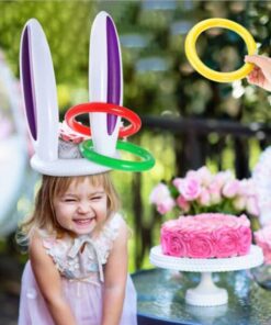 Inflatable Easter Bunny Ears Ring Game Toy