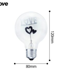 Decorative Vintage Edison Bulb Love Lamp