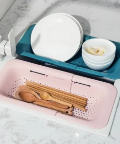 Kitchen Sink Strainer Basket Drying Rack