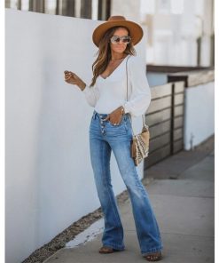 90s Vintage Button Fly High Waist Jeans