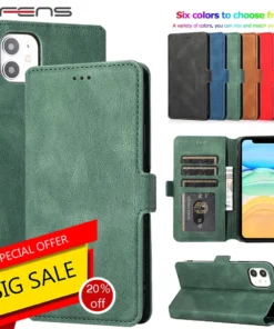 Leather Flip Oppo Phone Card Case For iPhone