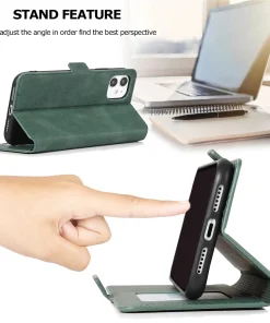 Leather Flip Oppo Phone Card Case For iPhone