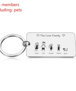 Personalized Family Name Keychain