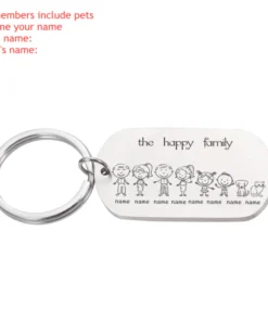 Personalized Family Name Keychain