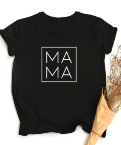 Mama Svg Print Women Summer T-shirt