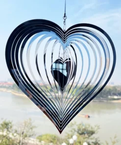 Mesmerizing Heart Wind Spinner