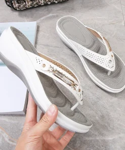 Casual Metal Buckle Sandals