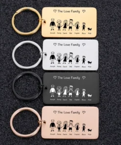 Personalized Family Name Keychain