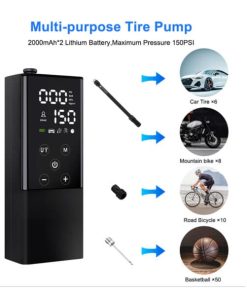 Portable Touchscreen Electric Cordless Tire Inflator