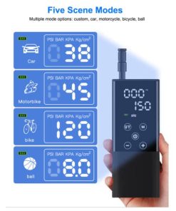 Portable Touchscreen Electric Cordless Tire Inflator