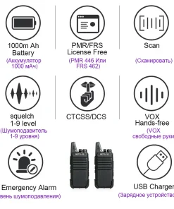 Woky Toky - Mini Walkie Talkie PMR