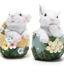 Resin Easter Bunny Eggs Decor
