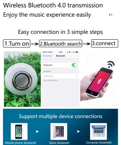 Music Bluetooth Speaker Nxled Bulb Light