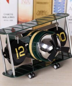 Vintage Model Aircraft Table Clock