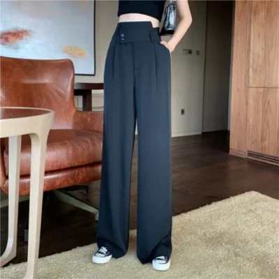 Woman’s Casual Full-Length Loose Pants