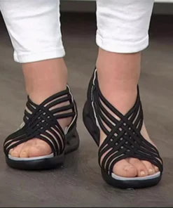 Women's Sports Braided Fish Mouth Sandals