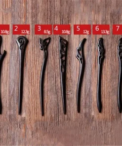 Hand Carved Ebony Clipss