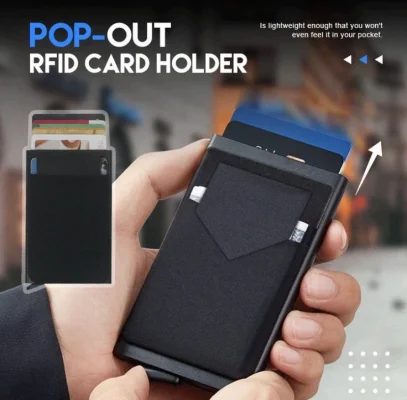 RFID ANTI-THEFT ALUMINUM WALLET CLIP