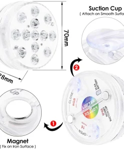 16 Colors Submersible Led Pool Light Remote Control