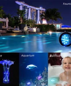 16 Colors Submersible Led Pool Light Remote Control