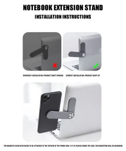 Rotatable Monitor Phone Holder Extension