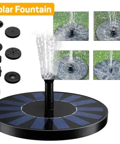 Solar Powered Hummingbird Fountain and Bionic Bird