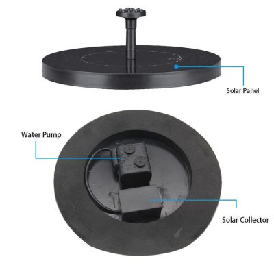 Solar Powered Hummingbird Fountain and Bionic Bird